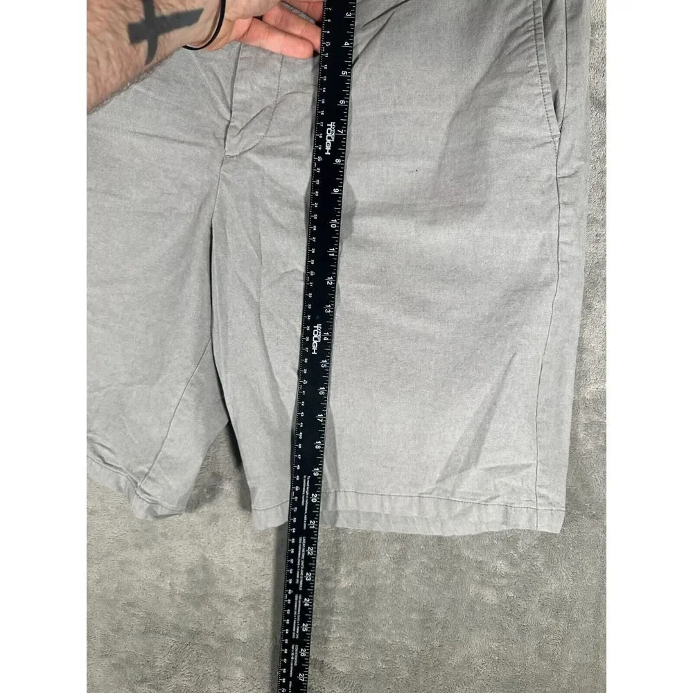 Old Navy Shorts Mens 40 Ultimate Slim Built‎ In Flex Gray Flat Front Cotton